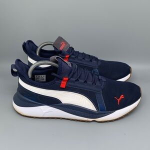 Puma Pacer Future Street Plus Blue White Red Running Shoes 384634-04 Men’s Sz 9
